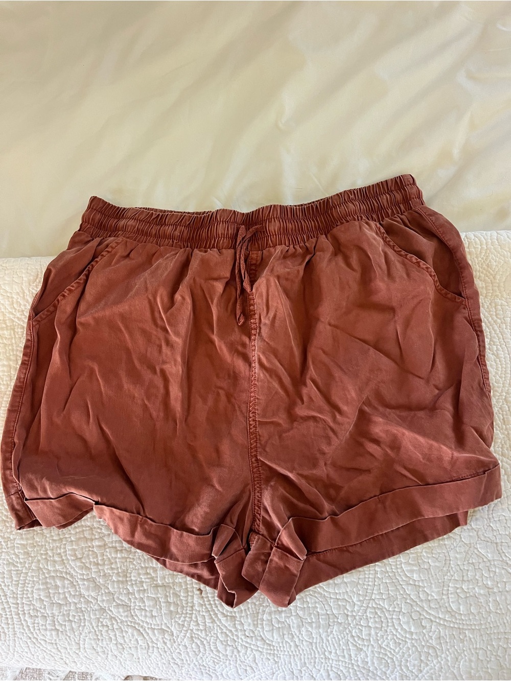 Universal Thread Women's Rust Drawstring Athletic Shorts